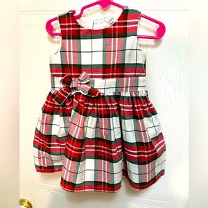 Carters Baby/Toddler Girl size 18 months red & green plaid dress
